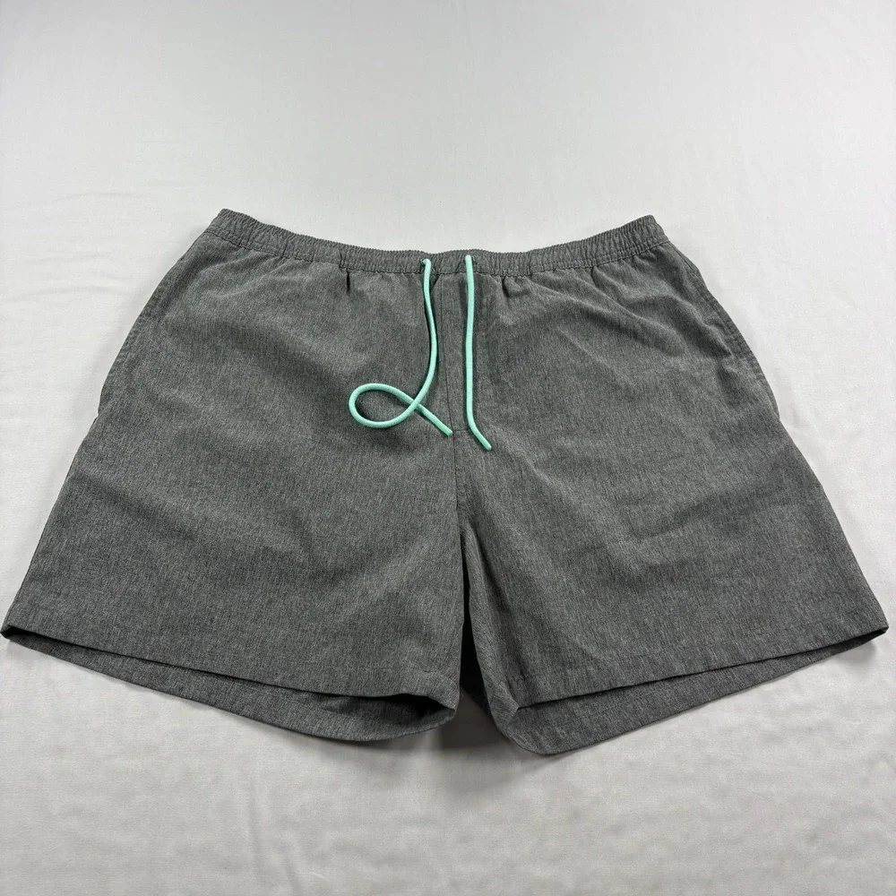 Huk Volley Shorts Mens XL Gray Lined Swim Hybrid Stretch Fishing